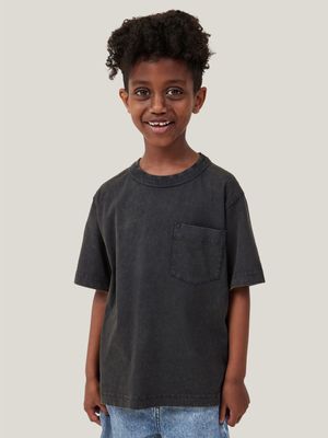 Cotton On Kids Boy Charcoal The Essential Short Sleeve T-shirt