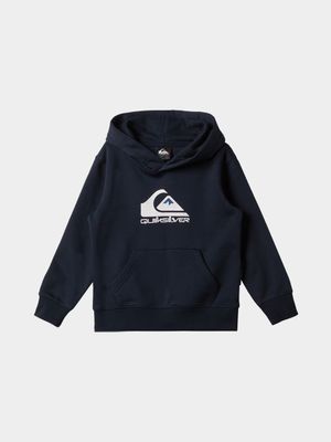 Boys Quiksilver Navy Big Logo Boys Hooded Sweater