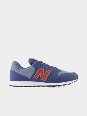 Mens New Balance 500 Navy/Red Sneaker