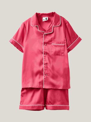 Cotton On Kids Red Casey Short Sleeve Pyjama Set