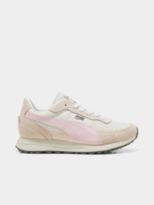 Puma Women's Road Rider SD Cream/Pink Sneaker