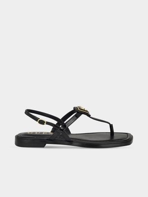 Women's Guess Black Rainey Sandals