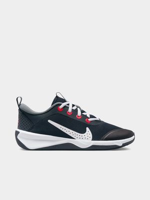 Junior Grade-School Omni Multi-Court Navy/White/Red Court Shoes