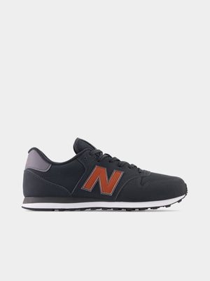 Mens New Balance 500 Black/Red Sneaker