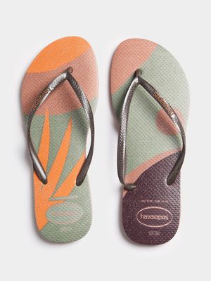 Women's Havaianas Slim Palette Glow Rose Flip Flops