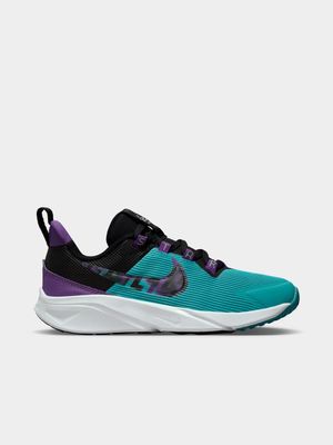 Junior Pre-School Nike Star Runner 4 Teal/Black/Purple Shoes