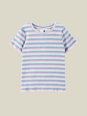 Cotton On Kids Girl Multi Raya Rib Baby T-shirt