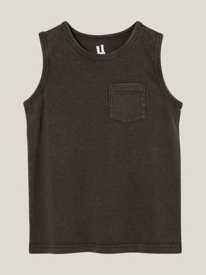 Cotton On Kids Boy Black The Essential Tank Top