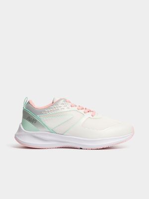 TS Girls Speedster Cream/Mint Sport Shoes