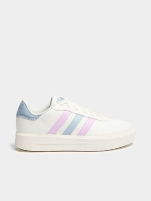 Women's adidas Court Platform White/Pink Sneaker