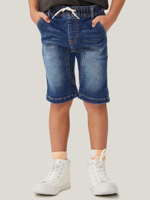 Cotton On Kids Boy Blue Slouch Fit Shorts