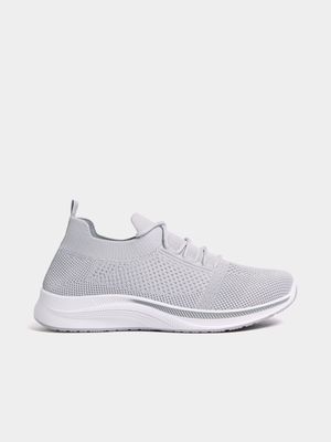 Jet Women's Grey Knit Sneakers