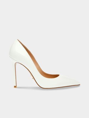 Women's Steve Madden White Evelyn Dress Heels