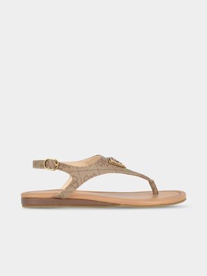 Women's Guess Brown Unali Sandals