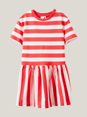 Cotton On Kids GIRL Red Willow Short Sleeve Dress