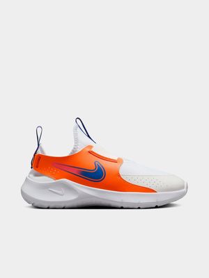 Junior Grade School Nike Flex Runner 3 White/Orange/Blue Running Shoes