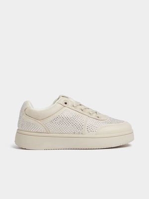 Girls Diamante Lo-Top Sneaker