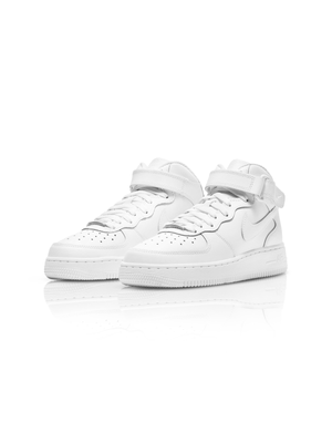 Nike Junior Air Force 1 Mid LE White Sneaker