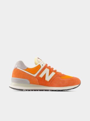 New Balance Men's U574 Orange Sneaker