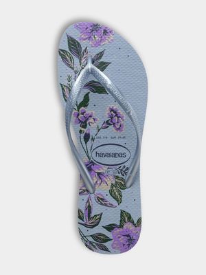 Women's Havaianas Organic Slim Blue Flip Flop