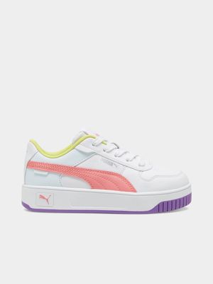 Puma Kids Carina Street PS White/Pink Sneaker