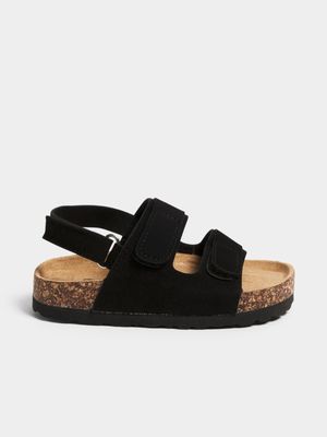 Jet Younger Boys Black Velcro Sandal