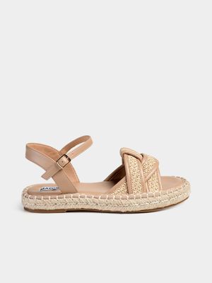 Women's Madison Beige Lyhah  Flat Espadrille Sandals