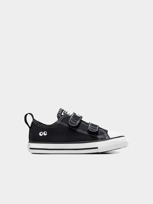 Converse Toddler Eyes Strap Easy-On Black/White Sneaker