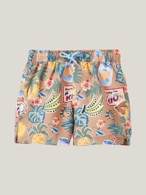 Cotton On Kids Boy Brown Bailey Board Shorts