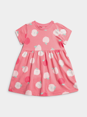 Jet Infant Girls Guava Apples Baby Doll Dress