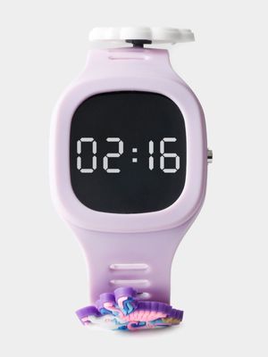 Girl's Purple Digital Watch