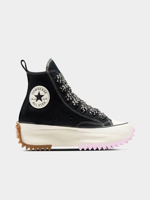 Converse Women's Run Star Hike Platform Black/Pink Sneaker