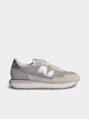 Women's New Balance 237 Tan/Silver Sneaker