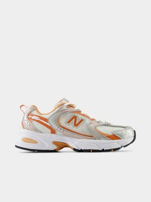 New Balance Women's 530 Silver/Orange Sneaker