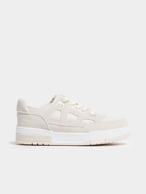 Women's TomTom Low-Cut Nude/White Sneaker