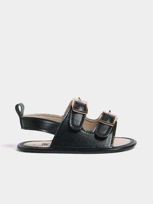 Jet Infant Boys Black Gladiator Sandal