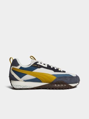 Puma Men's Blktop Rider Blue/Yellow/White Sneaker