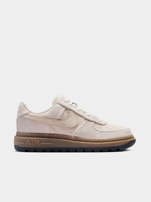 Nike Men's Air Force 1 Luxe Beige/Gum Sneaker