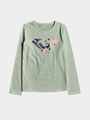 Girls Roxy Green Day Night Long Sleeve T-Shirt