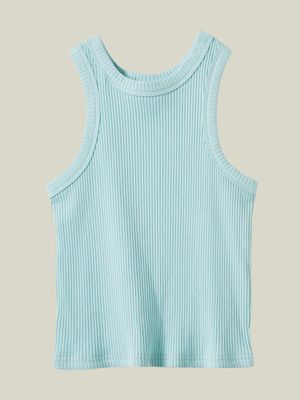 Cotton On Kids Girl Blue Eleanor Tank Top