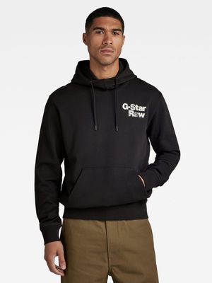 G-Star Men's Back Print Black Hoodie