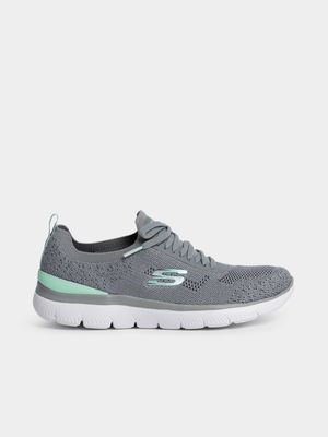 Women's Skechers Summits Grey/White Sneaker