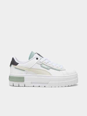 Puma Women's Mayze Creashed White/Sage Sneaker