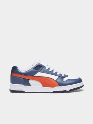 Puma Men's RBD Game Low White/ Navy Sneaker