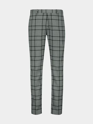 Men's Markham Skinny Multi Block Black Trouser