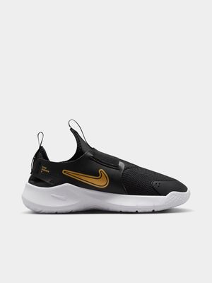 Junior Grade-School Nike Flex Runner 3 Black/Gold Running Shoes