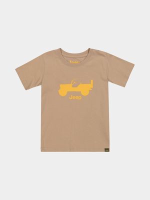 kid's Jeep Khaki Star Logo T-Shirt