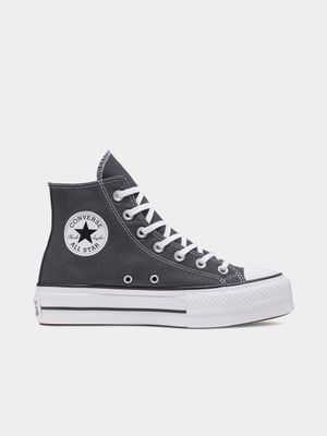 Converse Women's CTAS Lift HI Black Sneaker