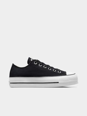 Converse Women's CTAS Lift Lo Black Sneaker