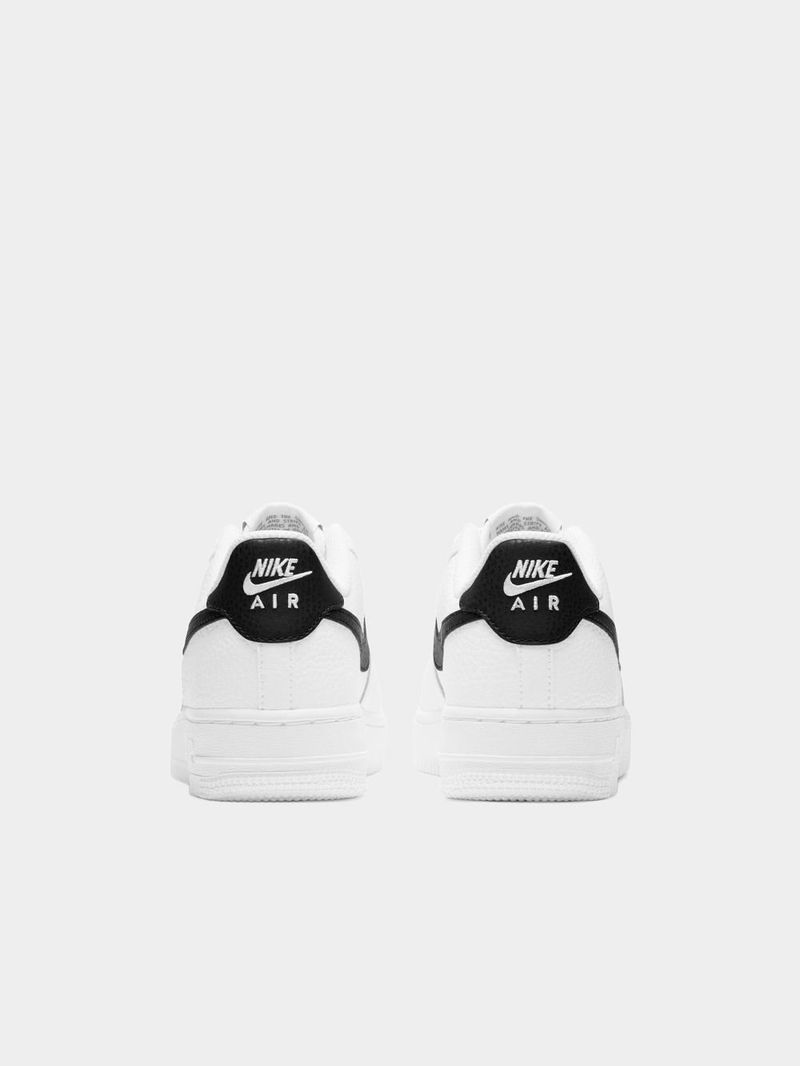 Nike Junior Air Force 1 Low White Black Sneaker Bash